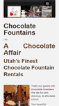 Mobile Screenshot of chocolatefountainutah.com